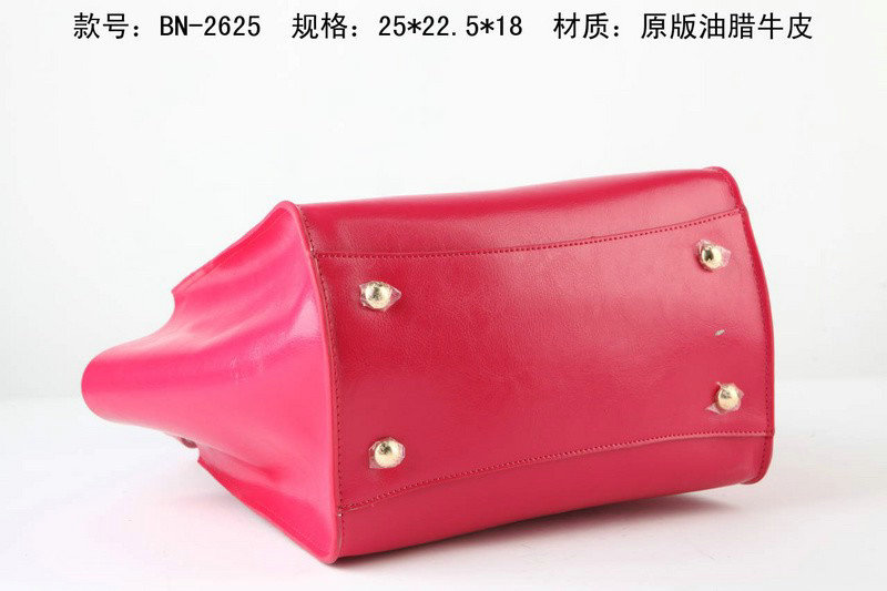 2014 Prada Calf Leather Tote Bag BN2625 rosered